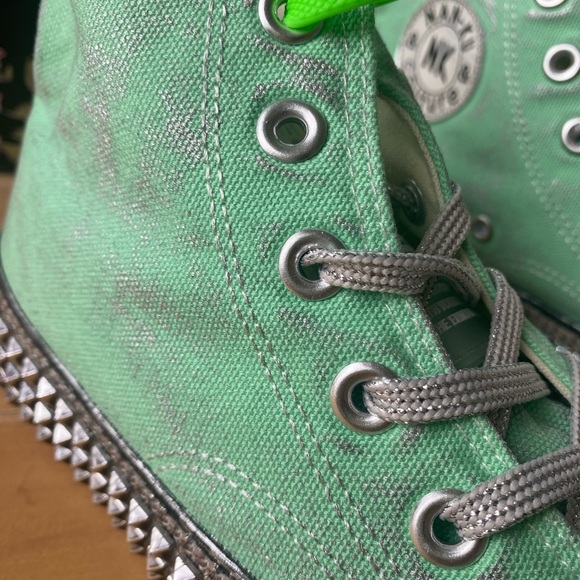 Free People Nan-Ku Couture Cruise Studded High Top Sneakers Size 38 / US 8 NEW - Picture 10 of 17